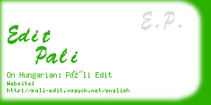 edit pali business card